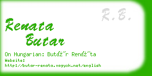 renata butar business card